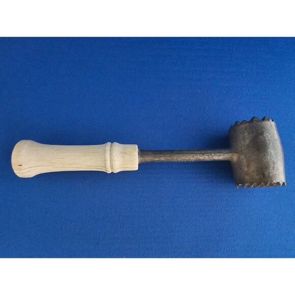 Vintage Franco Aluminum 7-3/4" Meat Tenderizer - Fine & Coarse Pounder Mallet - Picture 3 of 8